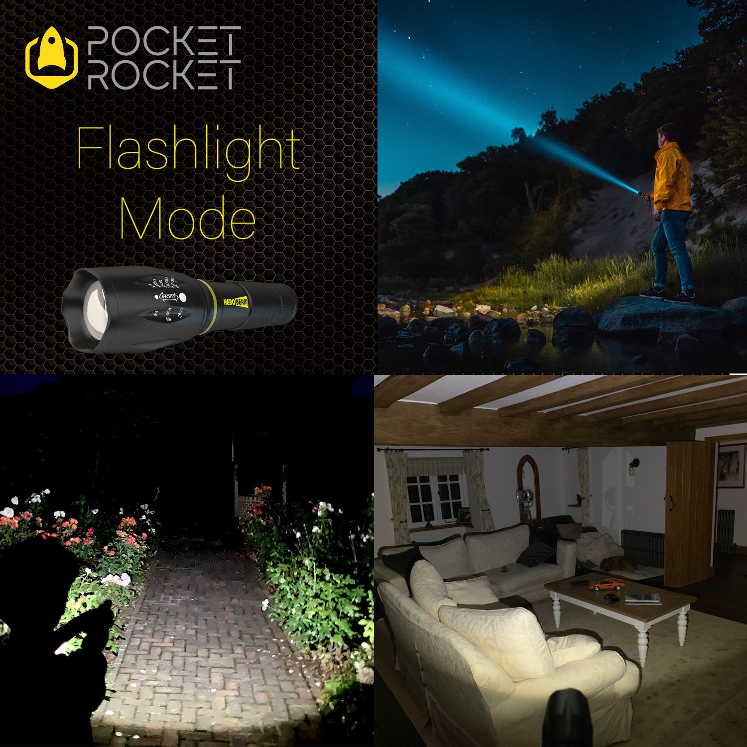 HEROBEAM® Pocket Rocket Tactical Flashlight